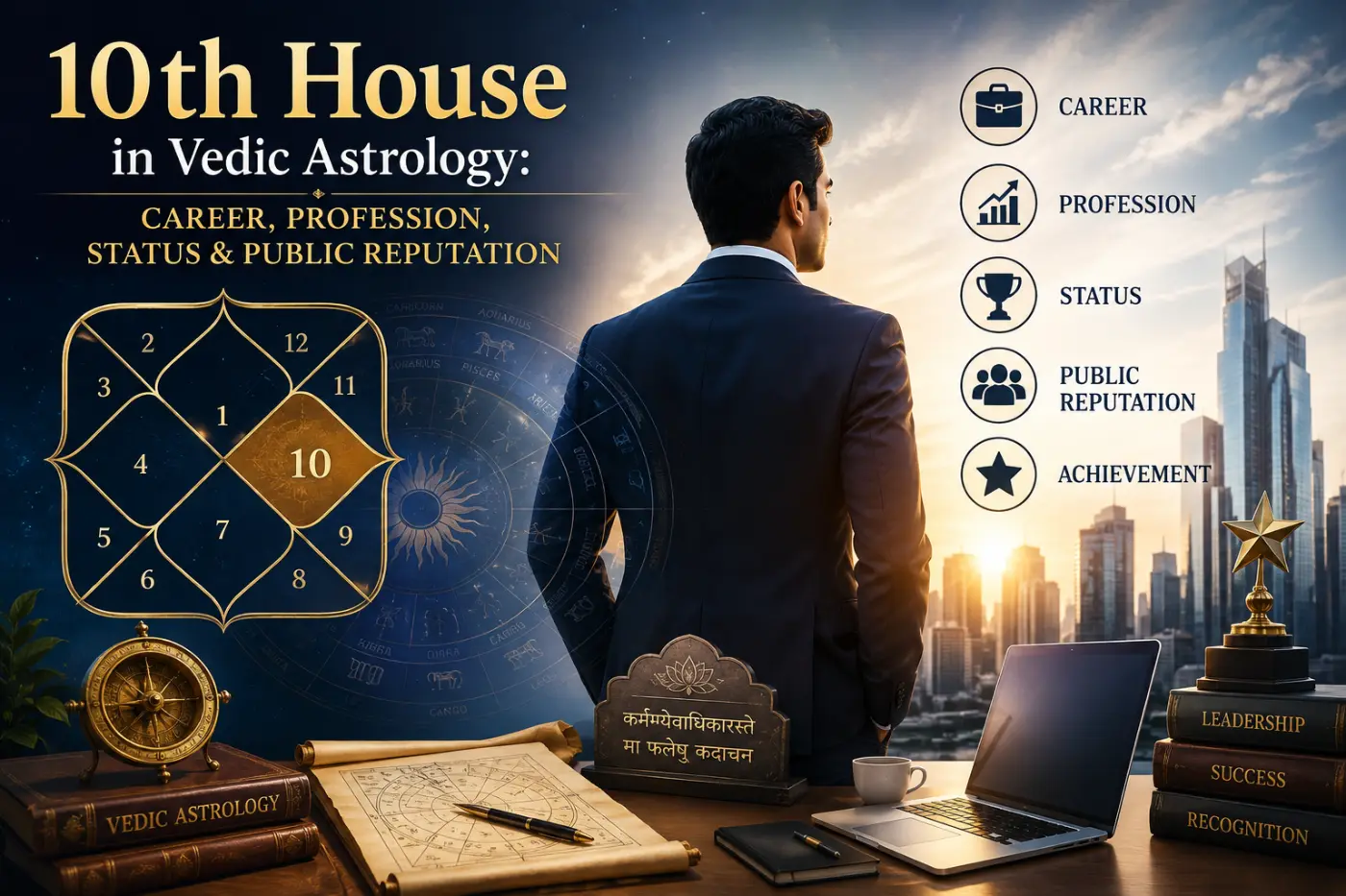 10th House in Vedic Astrology representing career,